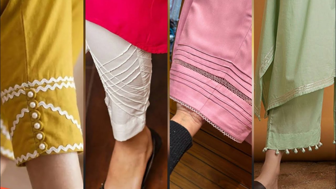 Very Useful Creative Trousers Designs/Latest Trousers Shalwar Poncha Designs With Stitching Ideas 
