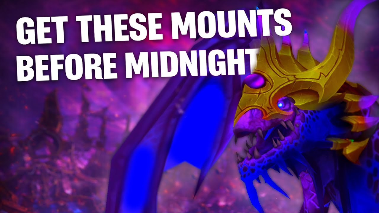 Every Mount Being Removed in Pre-patch and Midnight Release