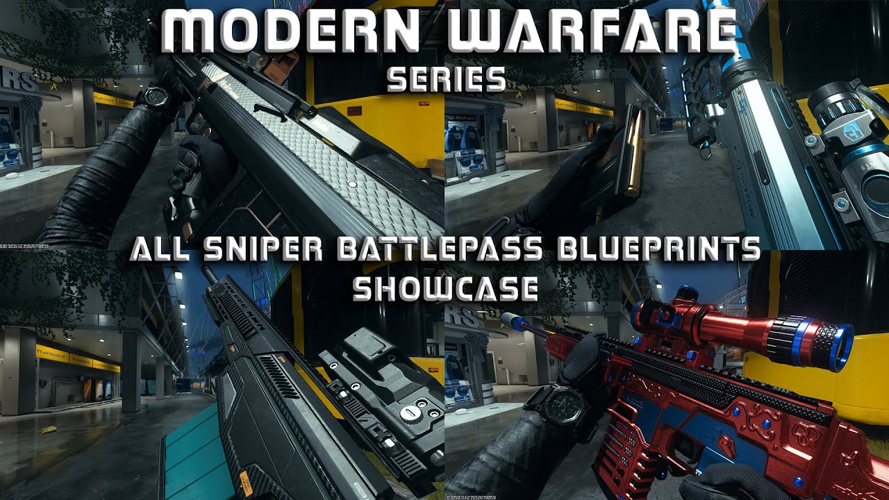 MODERN WARFARE 2-3 : ALL SNIPER BATTLEPASS BLUEPRINT SS1-6 SHOWCASE 4K