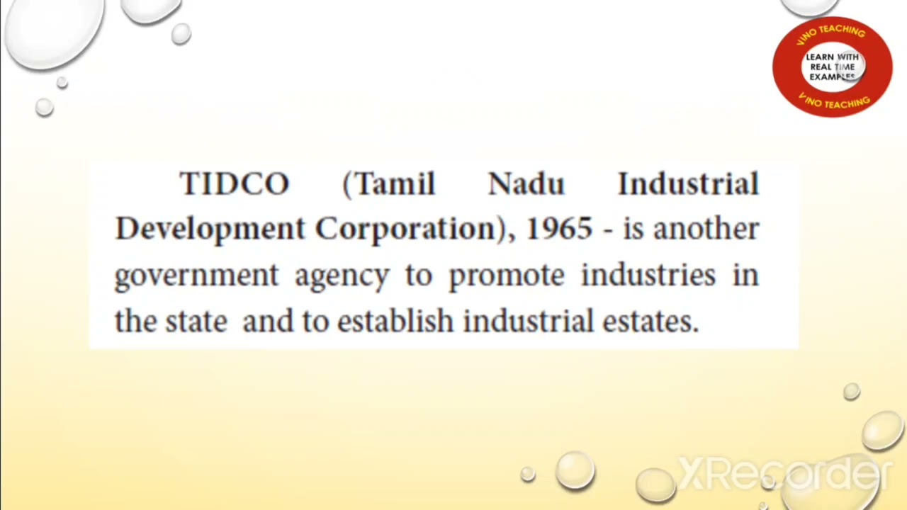 The Policy Factors that Helped the Industrialization Process in Tamilnadu
