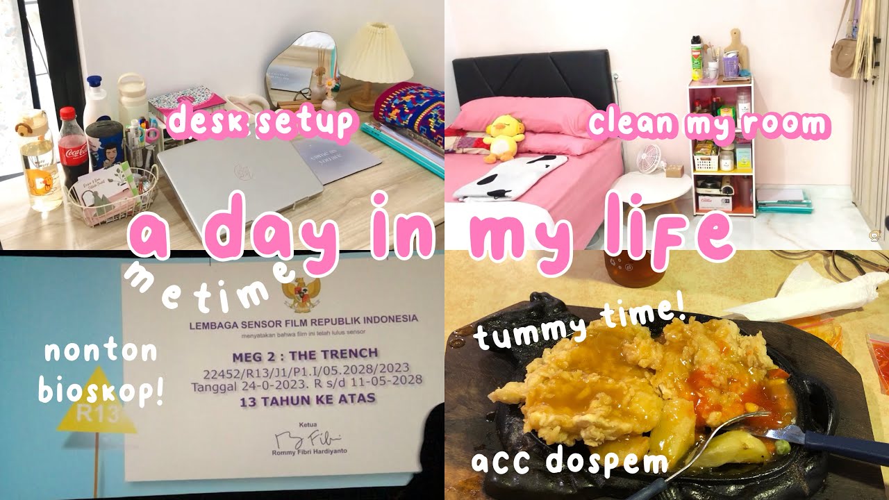 a day in mylife as anak kost! 🍠🫐 me time, beberes kamar kost, acc dosen, lunch, nonton bioskop 🌙✨