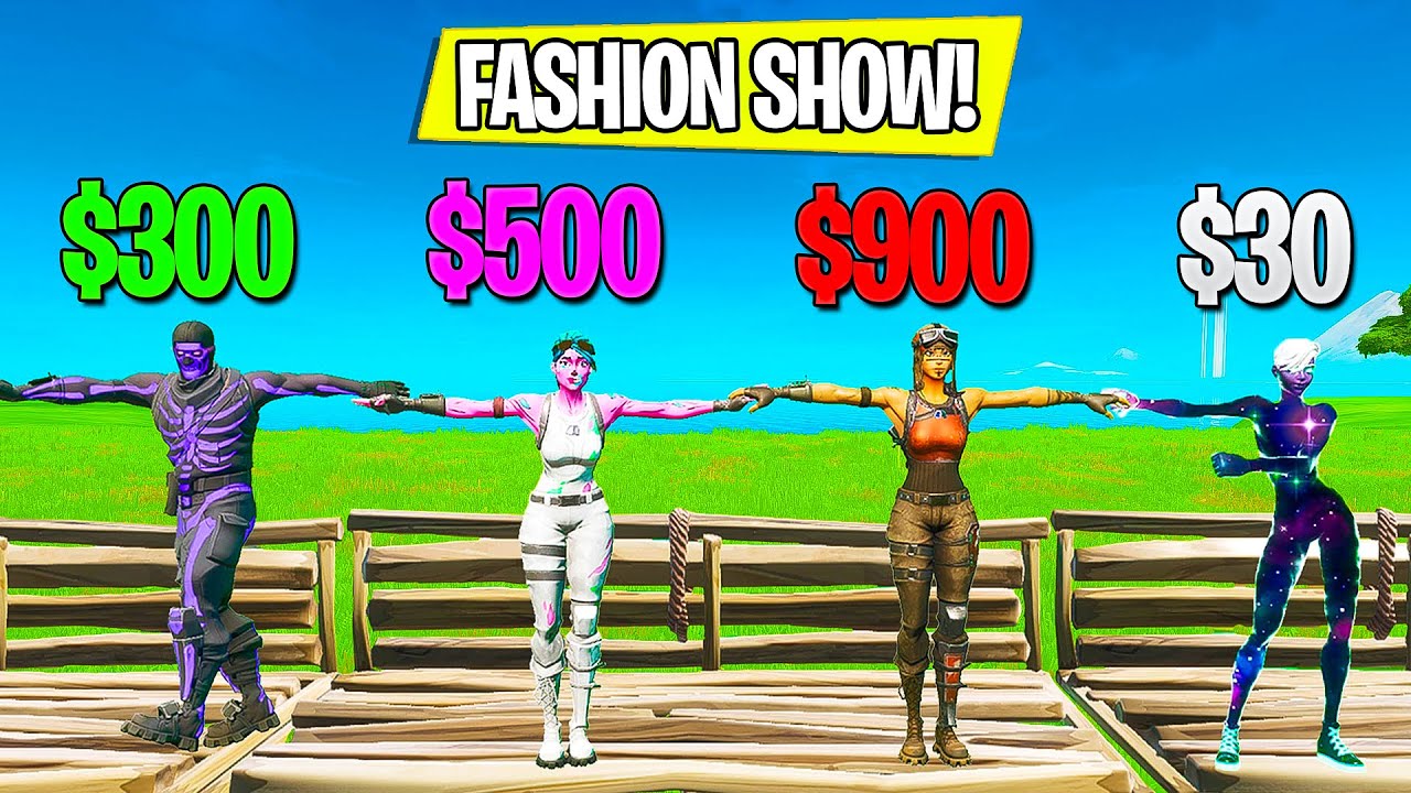 I Used The MOST RARE SKIN COMBOS to WIN FASHION SHOWS in Fortnite...