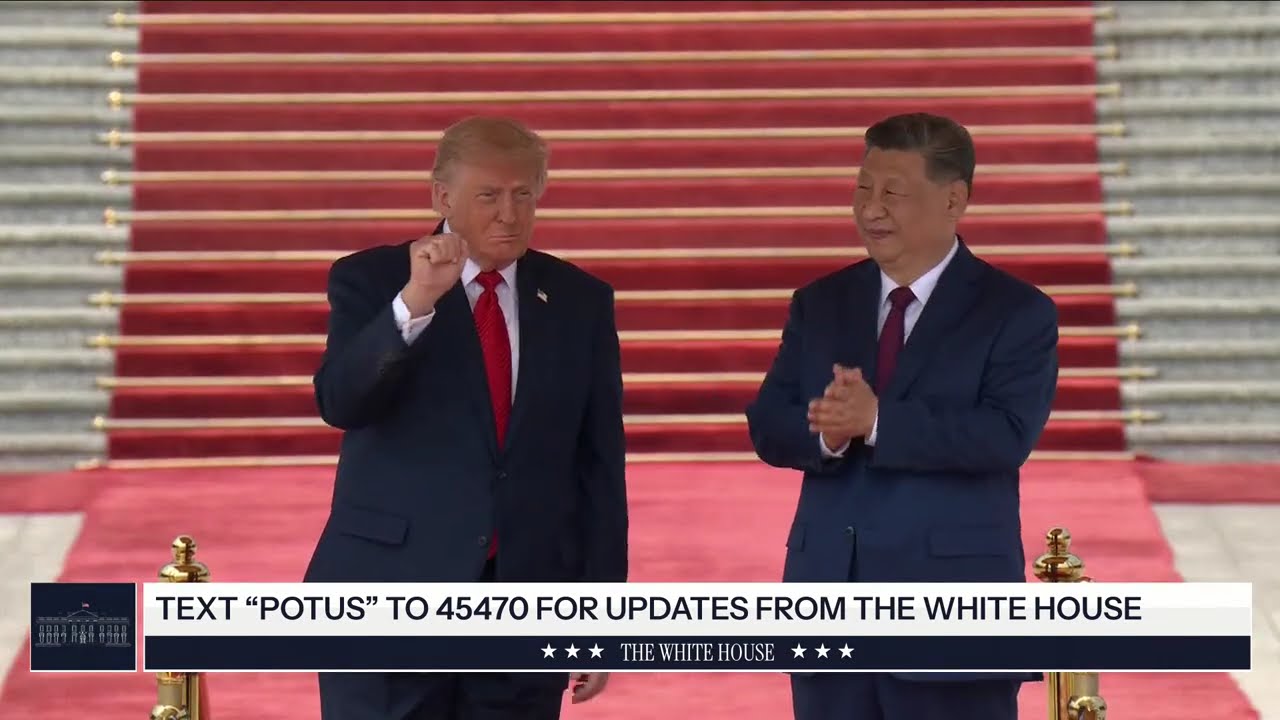 President Trump Participates in a Greeting with the President of the People's Republic of China