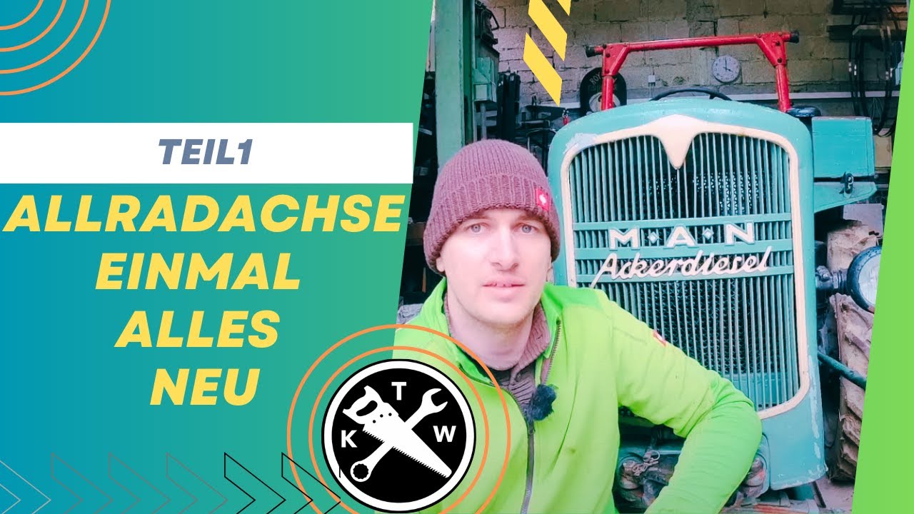 MAN AS718A Allradachse, zerlegen und reinigen der Achse #MAN #werkstatt #allrad