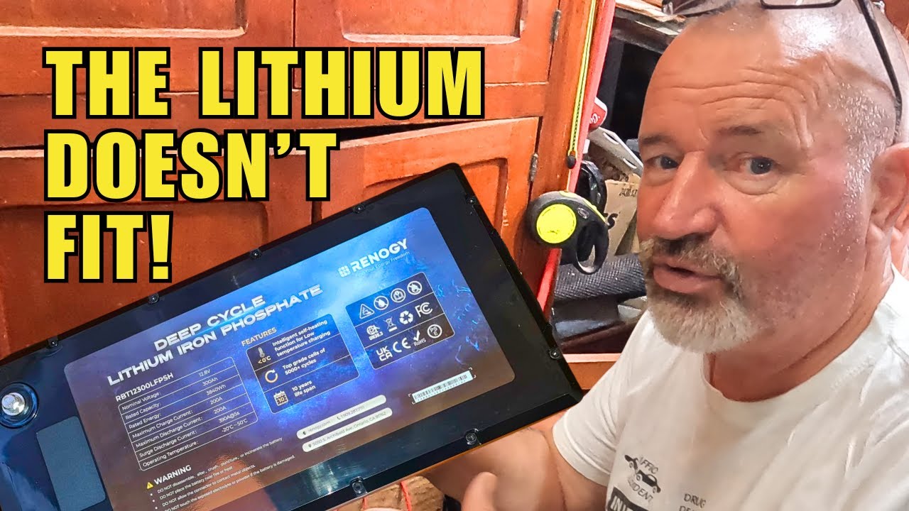 LITHIUM BATTERIES Don't Fit! Cutting Cabinetry for Lithium install. OLD BOAT REFIT!