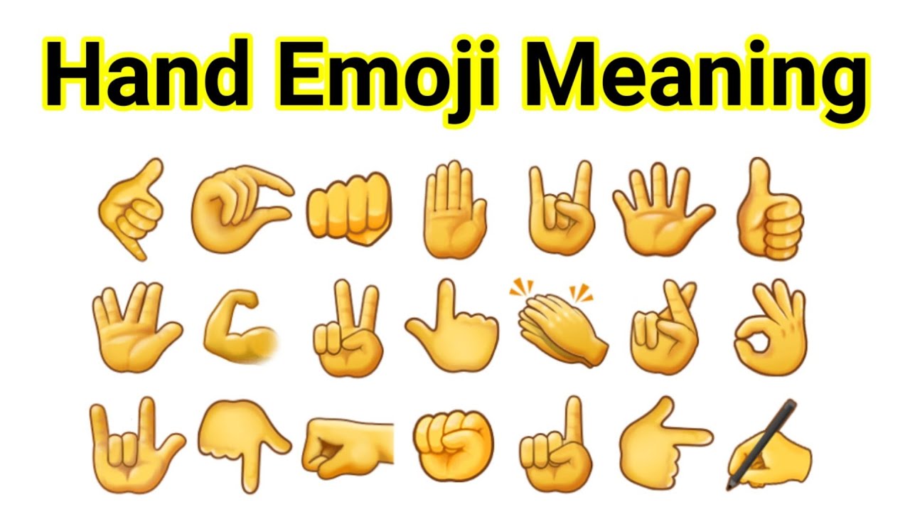 Hand Emoji Meaning/ Hand Gesture Emoji/Emoji Meanings/Emoji Ka Matlab