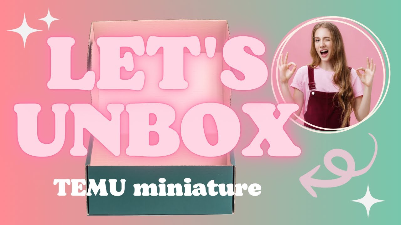 Unboxing Temu miniatures scale 1/12