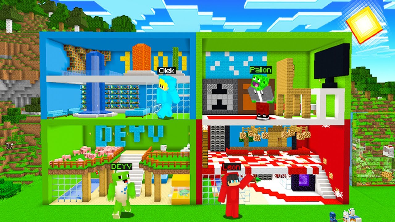 POK&Oacute;J PALION vs LEON vs OLEK vs DEYV w Minecraft!