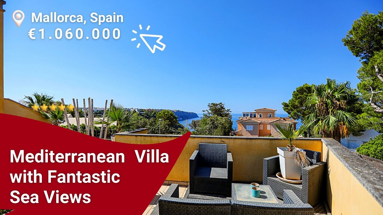 1 Million Euro Mediterranean Villa with Fantastic Sea Views in Mallorca, Puig de Ros