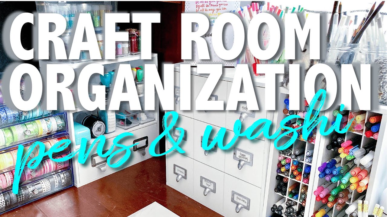 CRAFT ROOM ORGANIZATION : Pens & Washi Tape