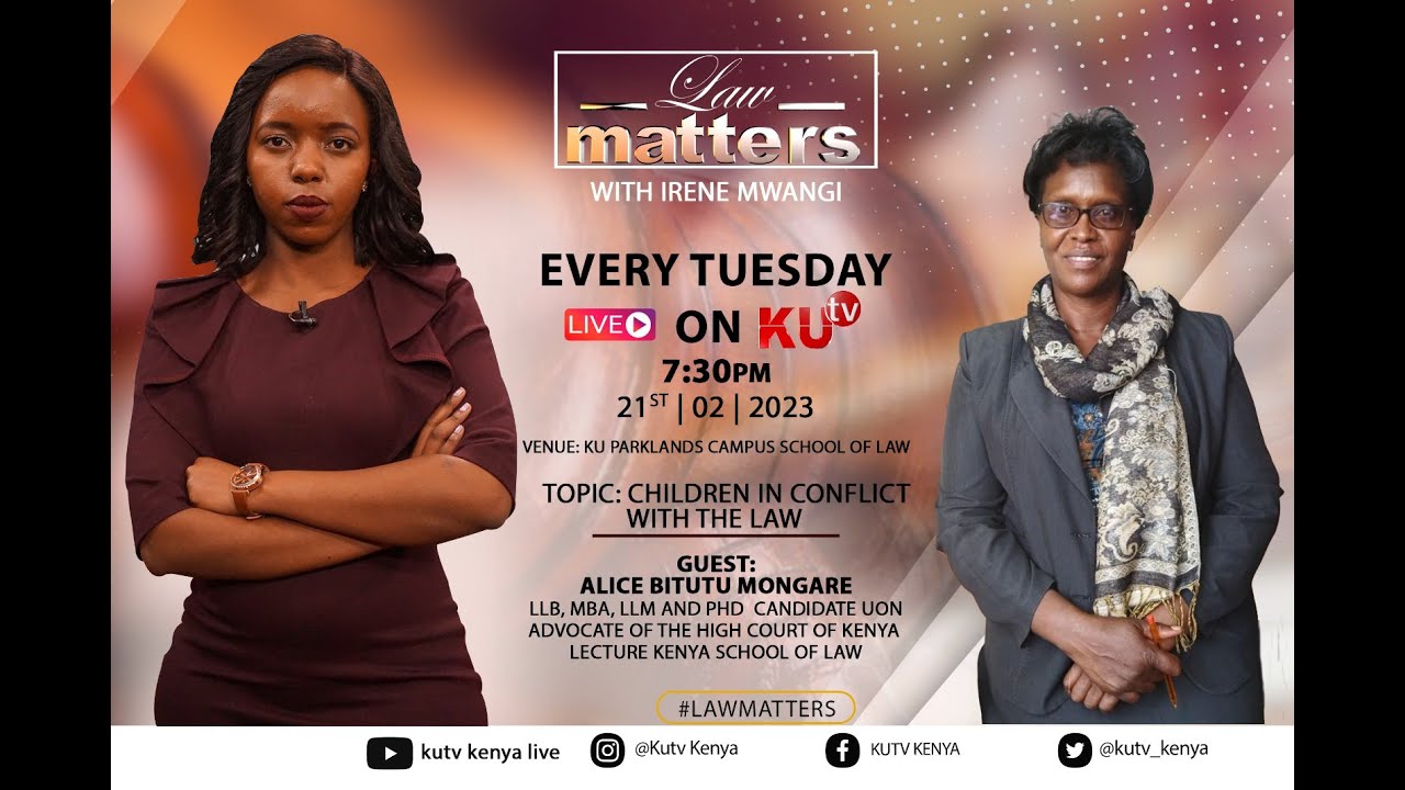 LAW MATTERS: CHILDREN IN CONFLICT WITH THE LAW