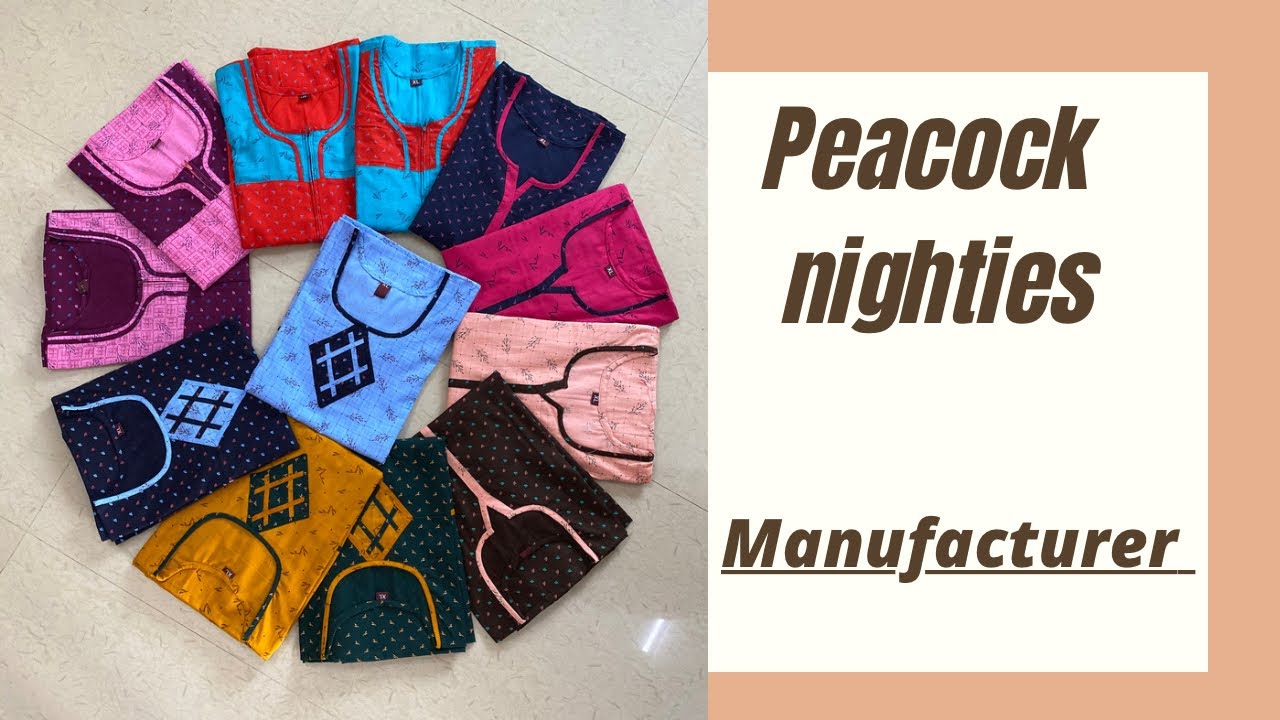 Different Type Of Nighties Design For women/Peacock Nighties Brand