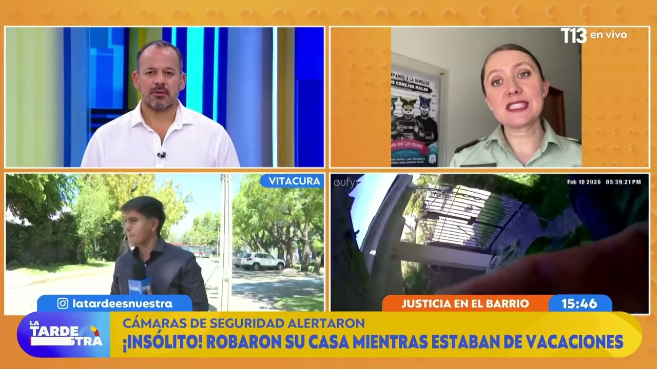 Familia ve robo a su casa desde cámaras mientras están de vacaciones