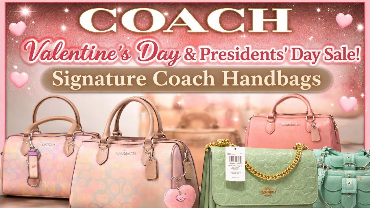 Signature Coach Handbags | ❤️👜 కోచ్ వాలెంటైన్స్ డే & ప్రెసిడెంట్స్ డే సేల్ #lakshmidurga16