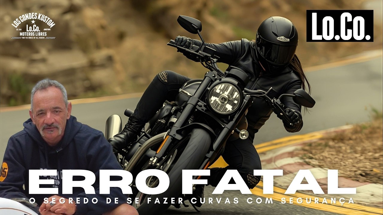 Como fazer curvas de moto com segurança total - Los Condes Kustom