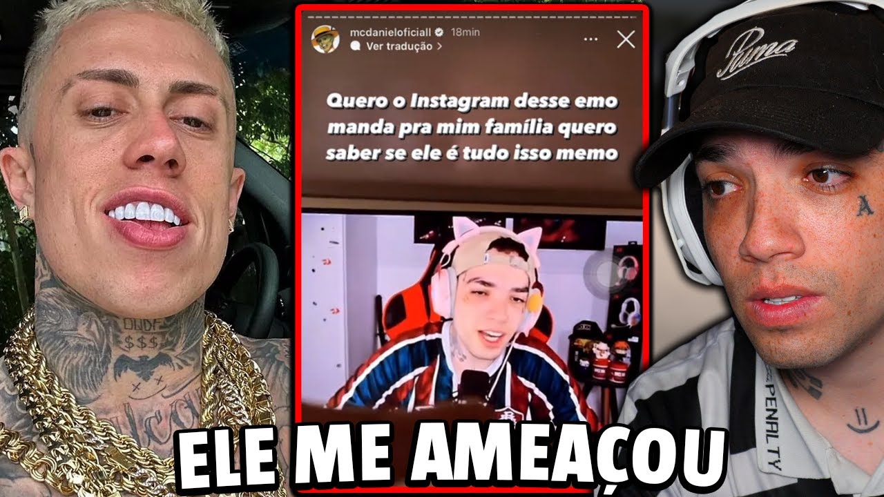 O DIA QUE O MC DANIEL ME AMEAÇOU ( ELE FICOU MUITO BRAVO COMIGO e COM RAZÃO! )