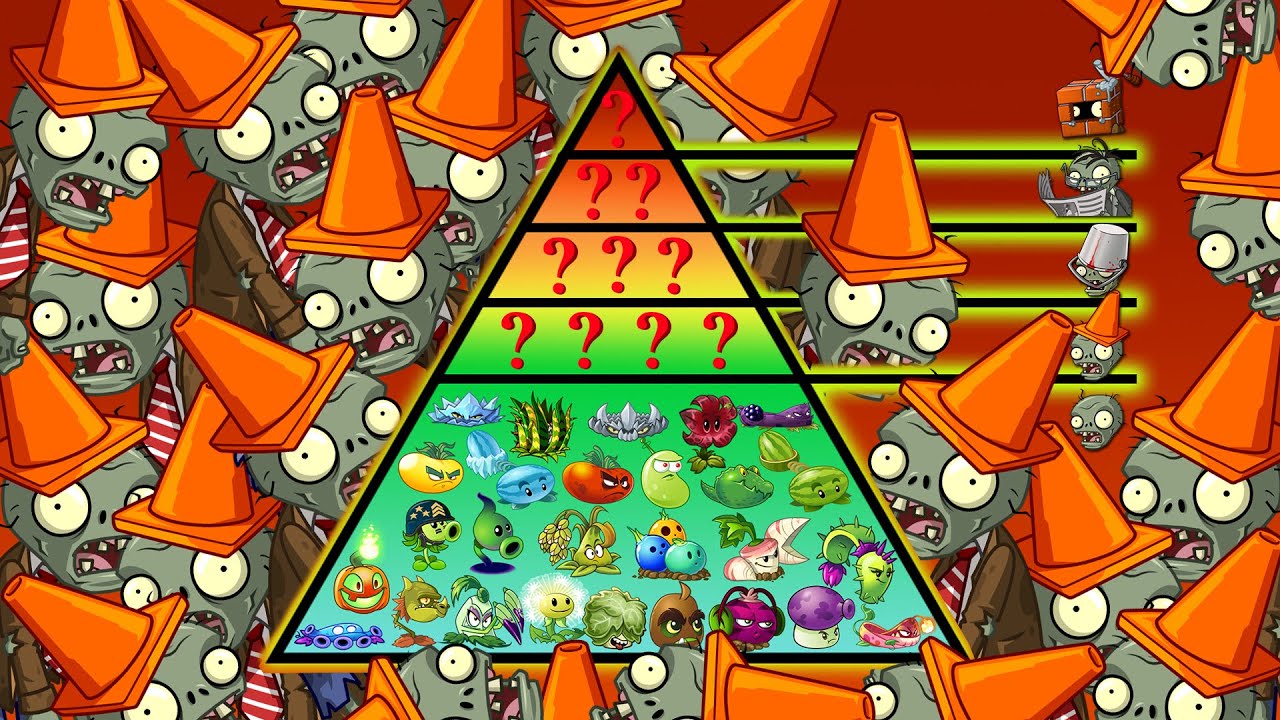 СПАМ ЗОМБИ 2 от PvZ Дичи или какие растения одолеют 100 конусоголовых зомби поделенных на 5 дорожек?