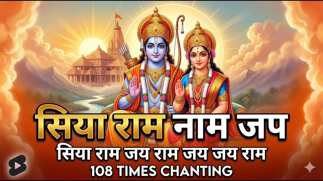 #live Sita Ram Jay Ram Jay Jay Ram | 108 Times Chanting | मन की शांति के लिए सुने ये प्यारा राम भजन