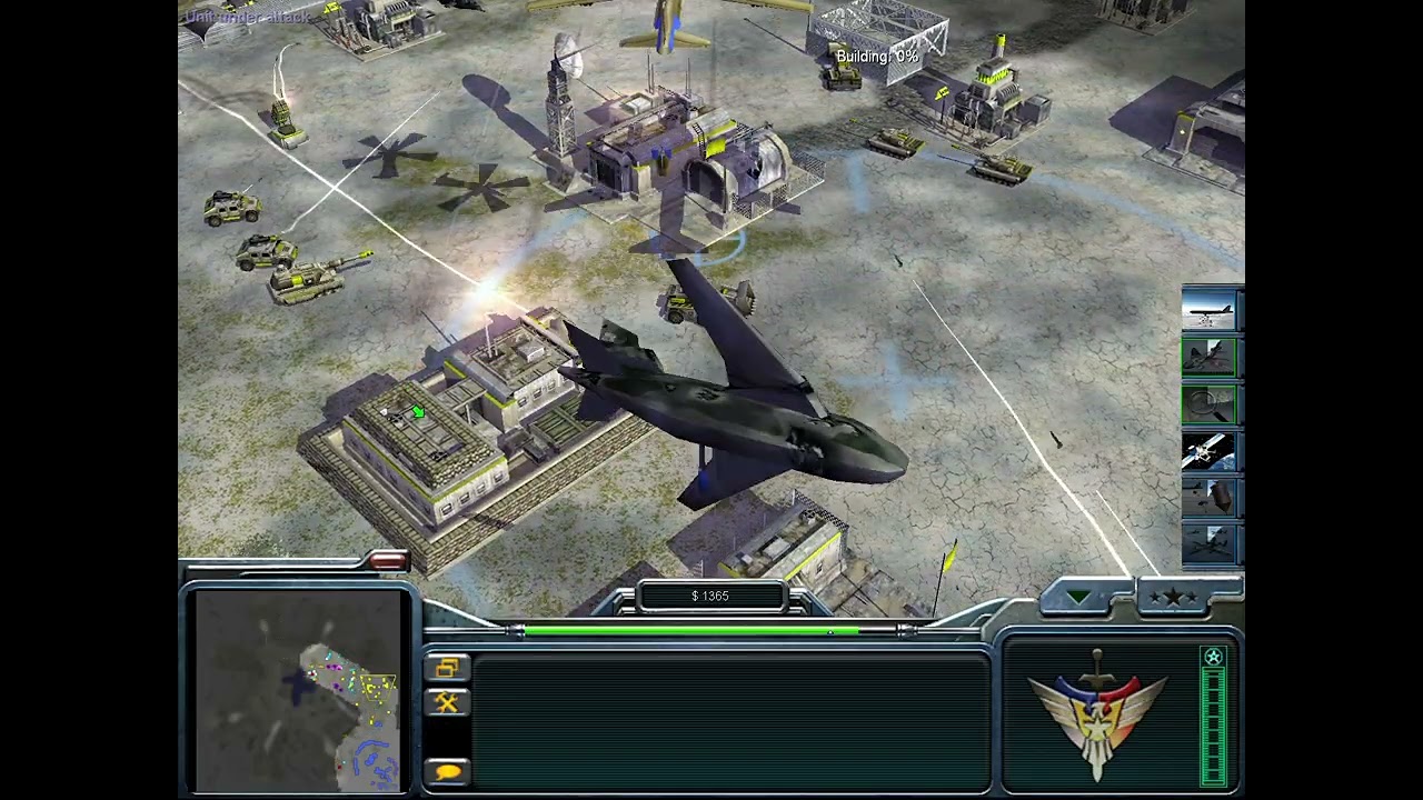 C&C Generals Zero Hour - Skirmish Mode - Whiteout - Laser 1vs7