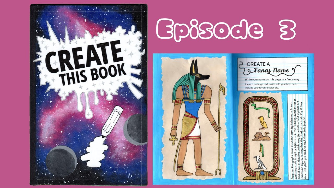 Create This Book - Episode 3: Creating a fancy name inspired by Ancient Egypt and a rule 🏜🐍🐤🦁