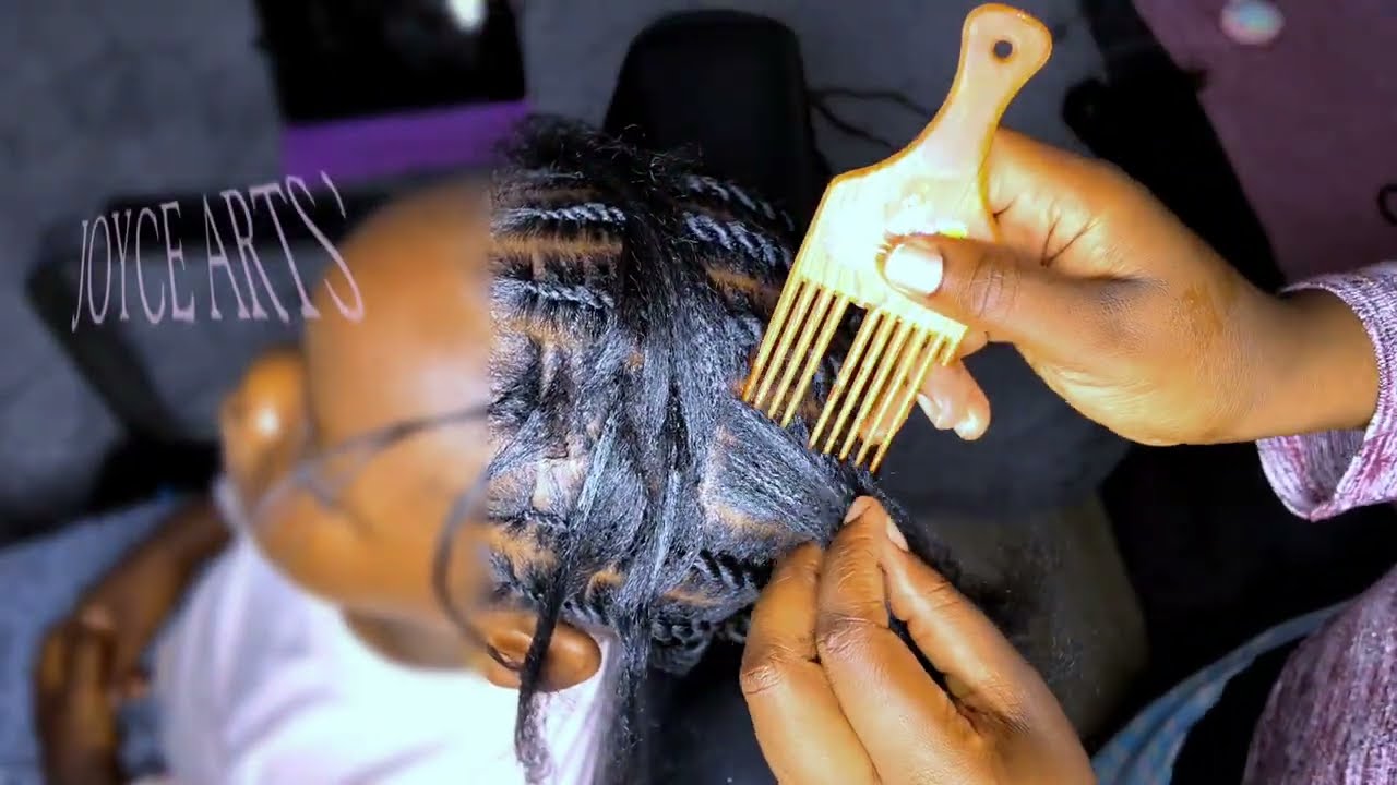 How to do Senegal FLATTWIST cornrows/lines on baby girl 