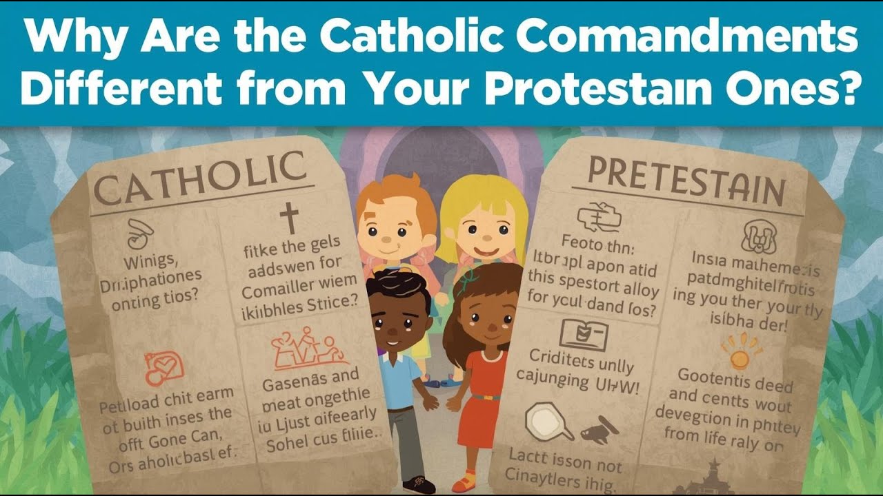 Why Are the Catholic Commandments Different from the Protestant Ones? | Catechism for Kids