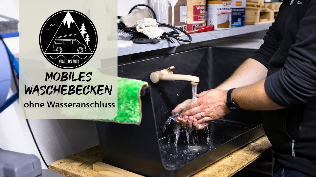 Mobiles Waschbecken ohne Wasseranschluss für die Garage & Werkstatt