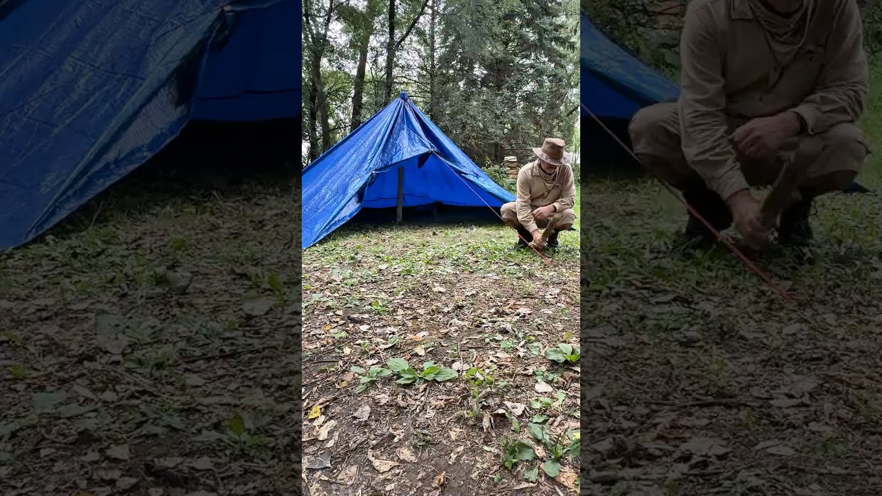 Making a Large TENT with a TARP
