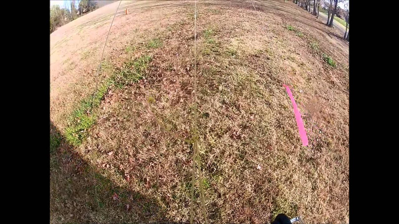 Arkansas hang gliding training scooter towing at the Perryville City Park