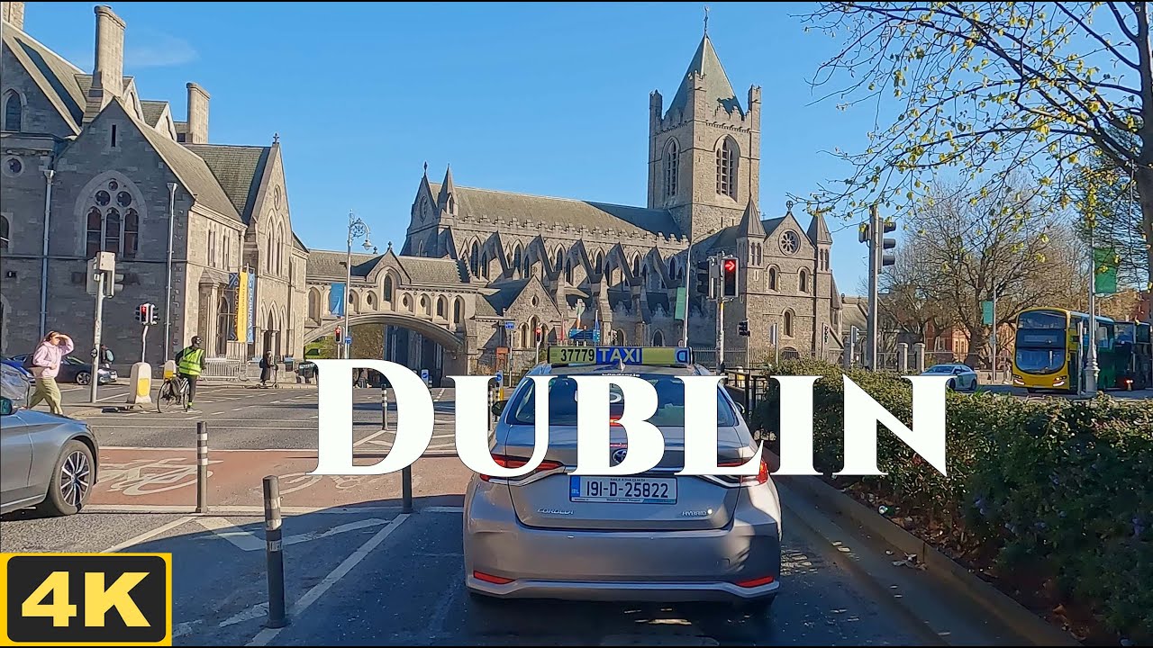 What is it like to DRIVE around DUBLIN City center?  #ireland #dublin #drive #4k
