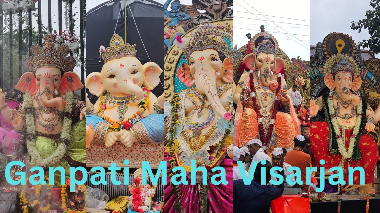 Ganpati Maha  Visarjan Sohala #ganpatibappa #ganesh #ganpati #bappa #vlog #trending #chandrapur #new