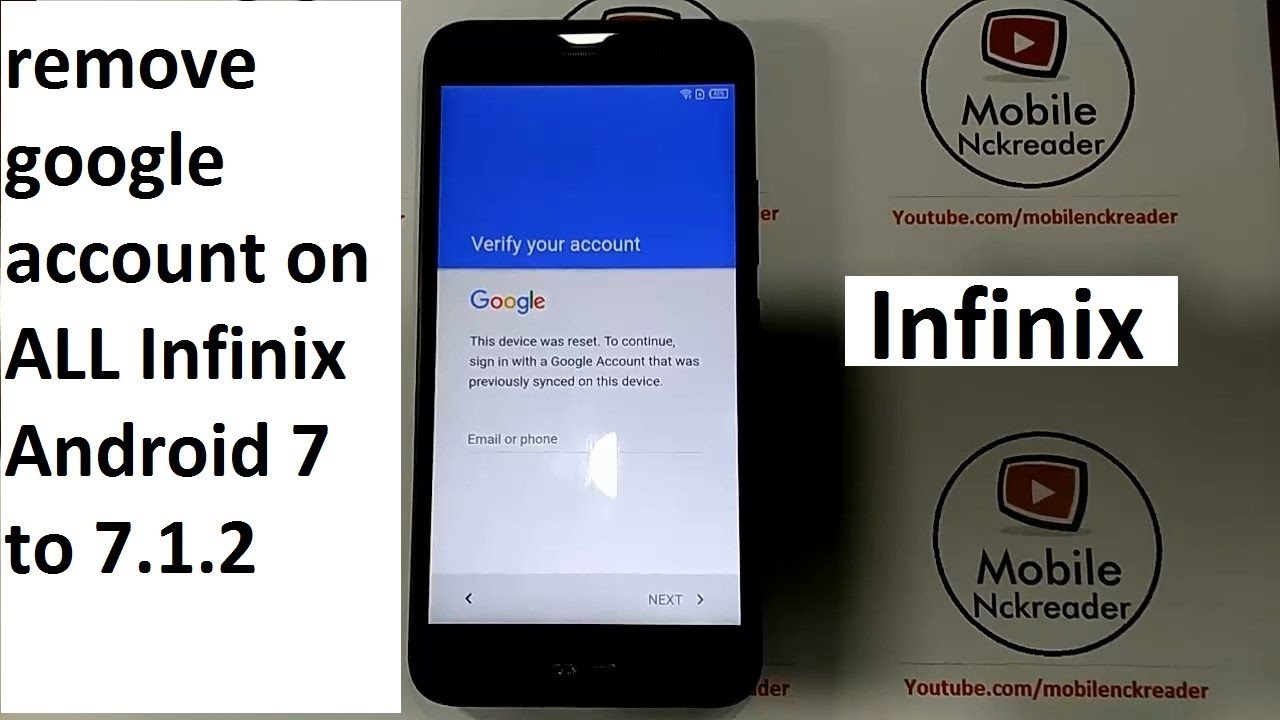 how to remove google account on infinix hot 5 x559 x559f x559c note x571 android 7.0 to 7.1.2