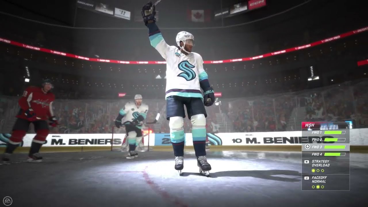 NHL 24: Washington vs Seattle: True Broadcast Legacy Cam (2nd Period)