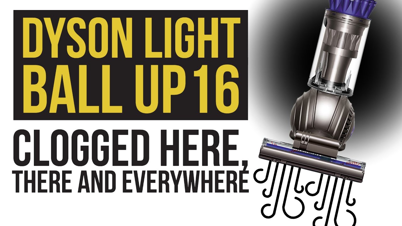 Dyson Light Ball UP16 - Clogged In Multiple Places - Why You Don't Vacuum Drywall Dust