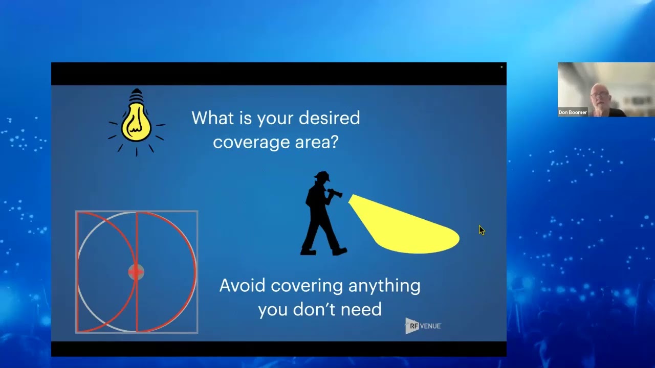RF Venue Live Webinar   How to aim and place antennas