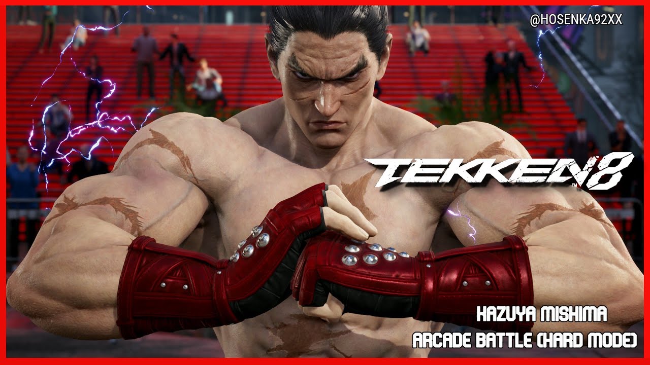 TEKKEN 8-Kazuya Mishima Arcade Battle (HARD MODE) (No Commentary) #tekken8