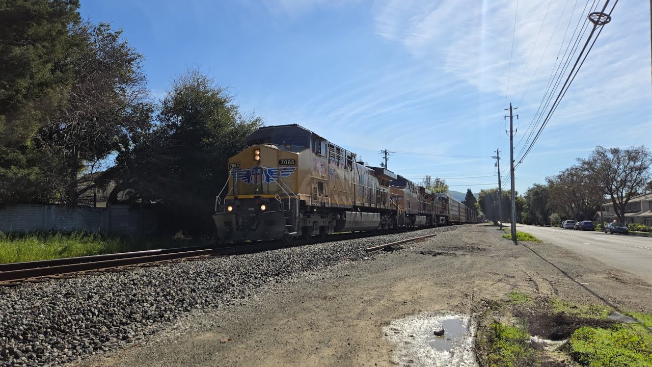 Union Pacific MOAOA at Fremont, CA with UP #7085, #7830, and #6760