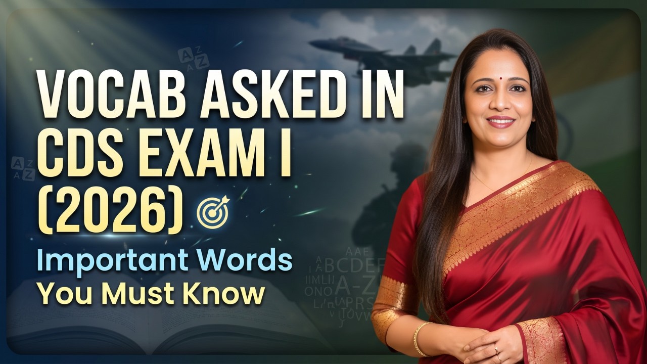 Vocabulary  Asked in CDS Exam | PYQs | English With Rani Ma'am