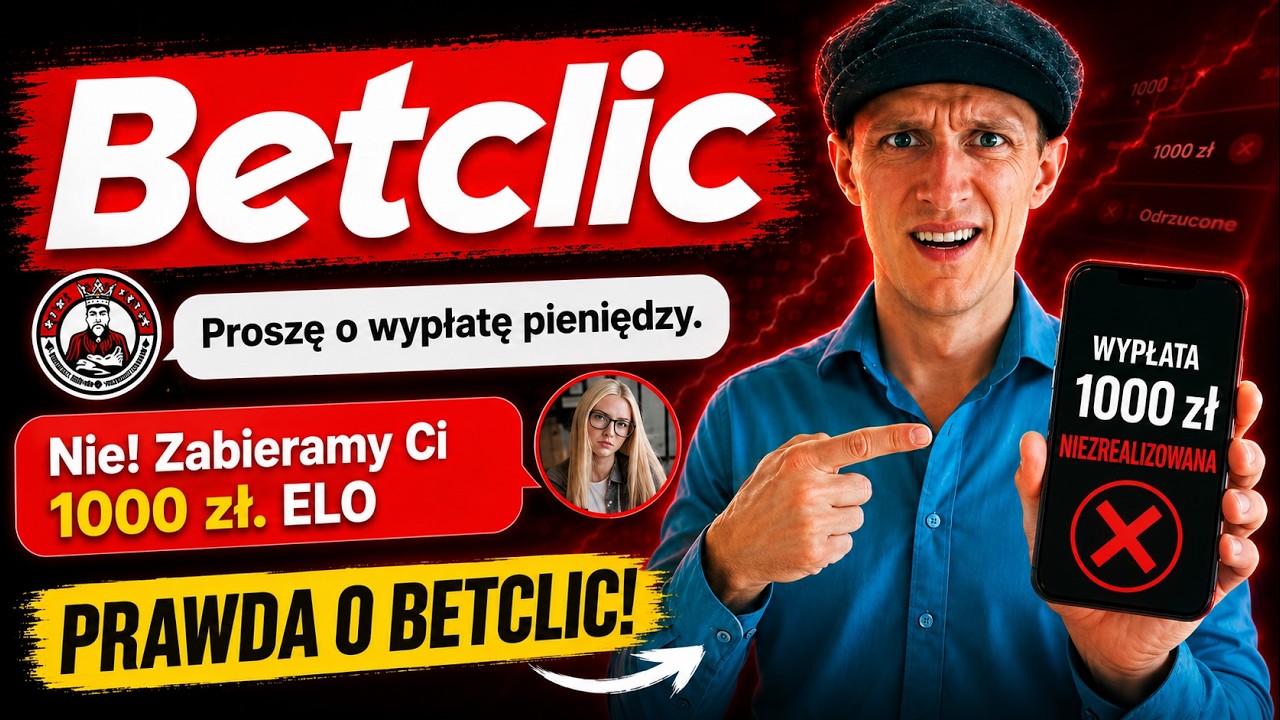 Betclic za***** mi 1000 zł! UWAŻAJ na tego bukmachera.