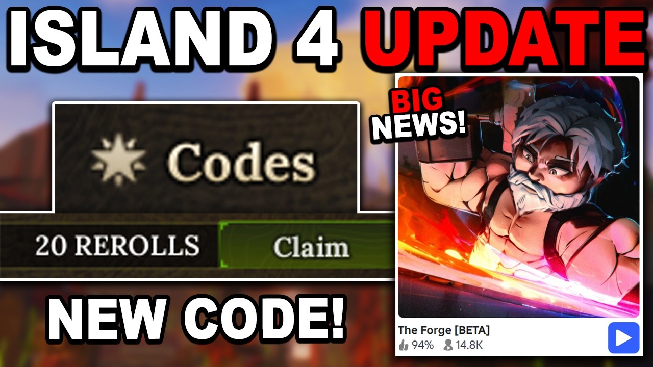 ОБНОВЛЕНИЕ И КОД ДЛЯ ISLAND 4!! (Новости) | The Forge ROBLOX