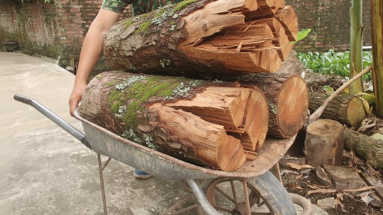 Incredible Woodworking Skill of 20-Year-Old Carpenter! From Ugly Logs To Million-Dollar Masterpieces