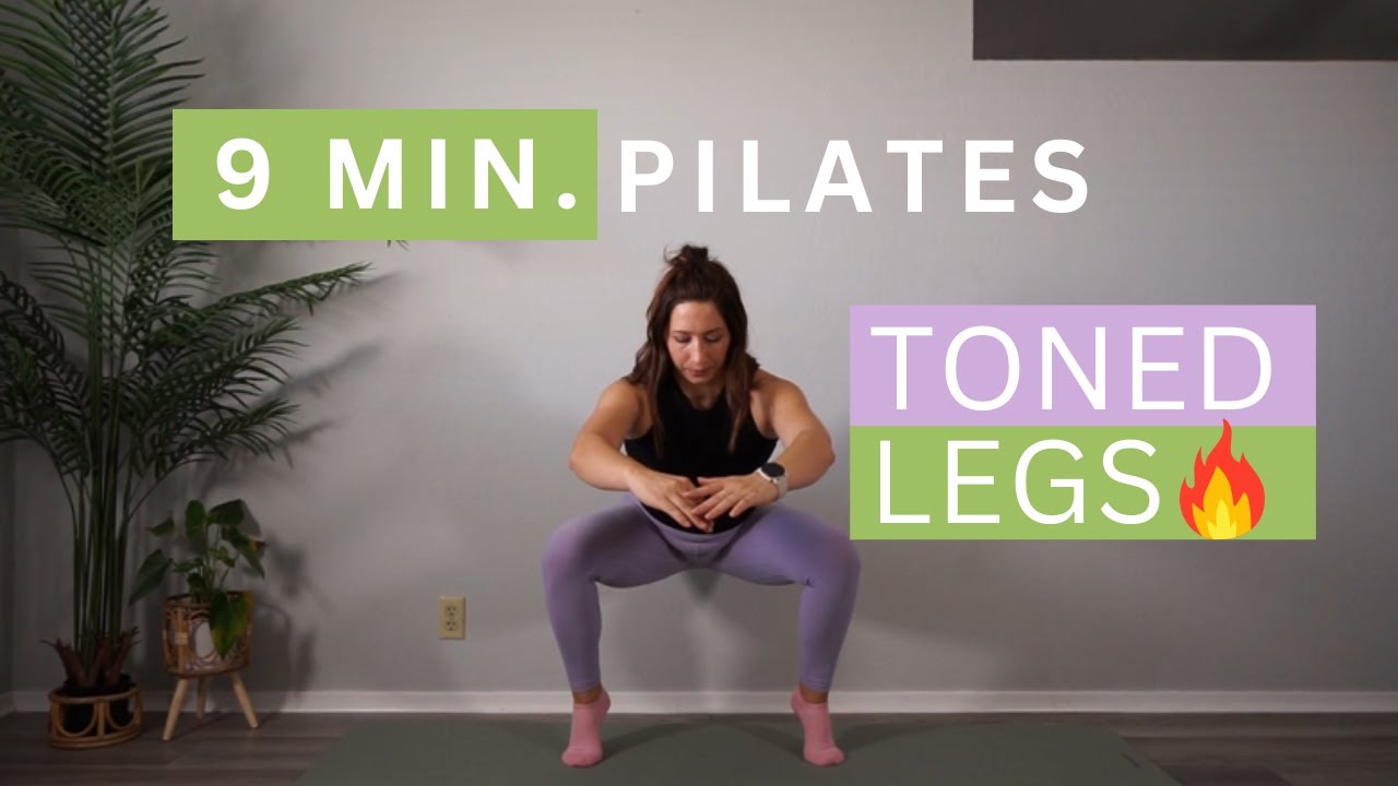 TONED LEGS 🔥PILATES ll 9 MIN. ll All Levels ll Equipment FREE ll For Beginners ll At Home Workout