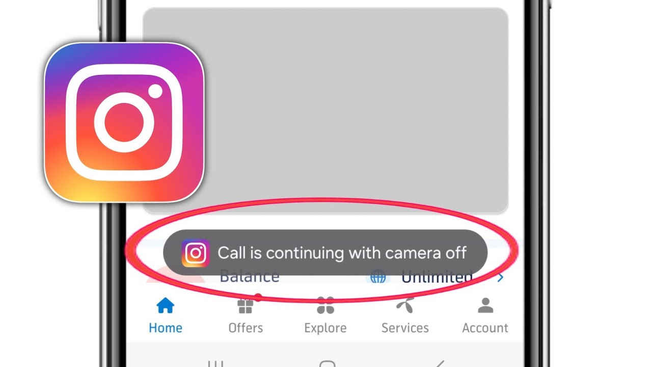 Call is continuing with camera off on Instagram 2025 || Fix Call is continuing with camera off
