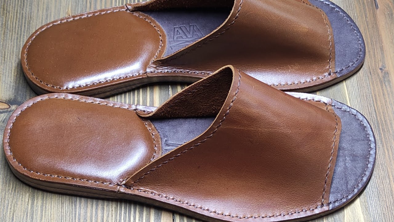 Как самому сшить тапочки? Что необходимо для работы с кожей?#leather#diy#handmade