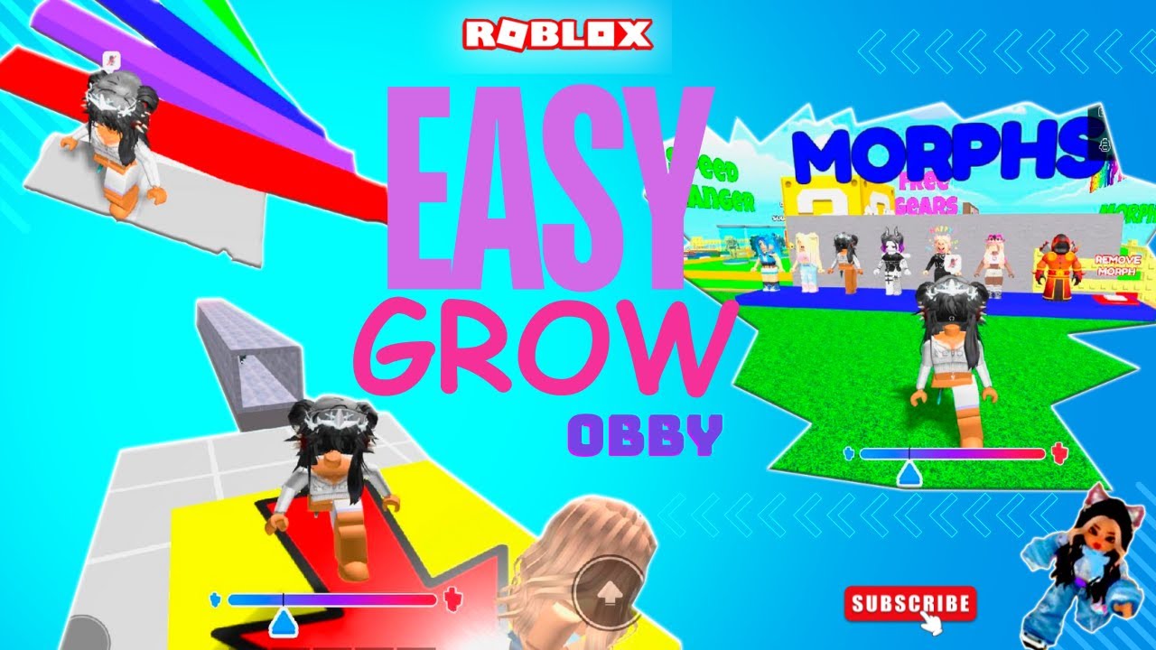 ROBLOX EASY GROW OBBY [Full Walkthrough] &hellip; Giant Jumps!