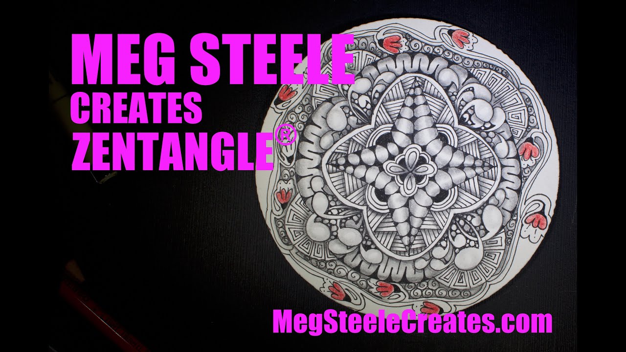 A Meditation On A Zendala Round Tile | Meg Steele Creates