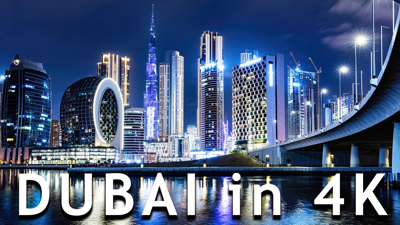 Дубай в 4К — фоновое видео - расслабляющее путешествие по городу будущего.