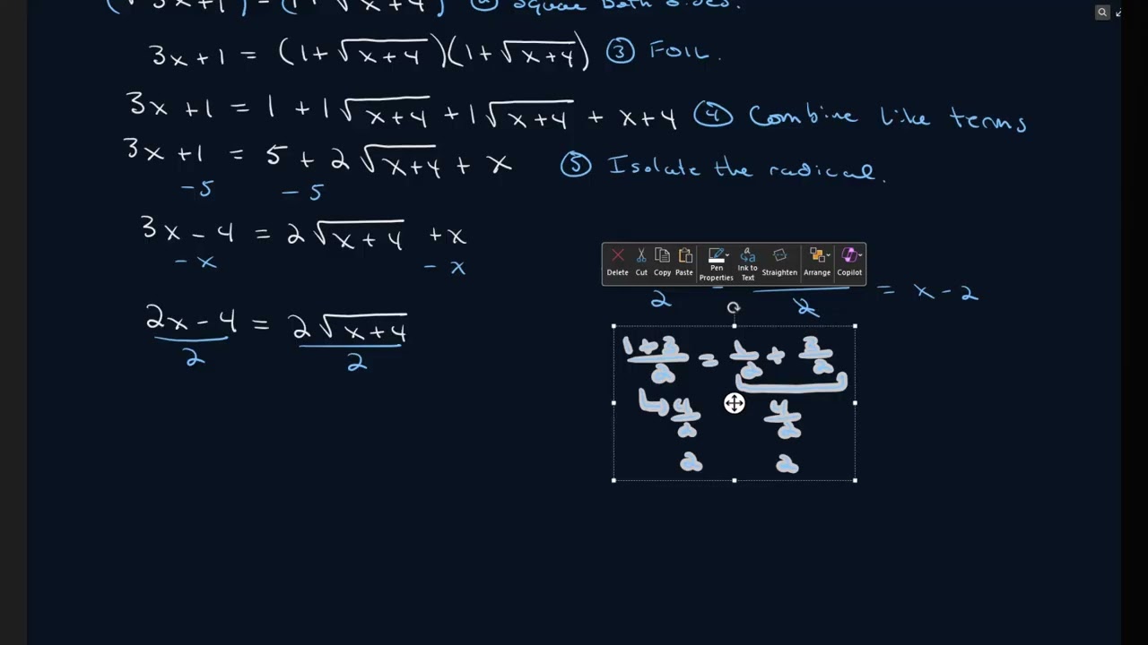 0314 Solving Radical Equations 2
