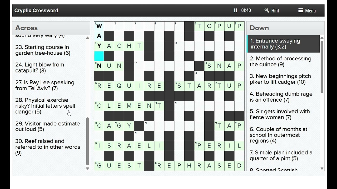 Lovatts Daily Cryptic Crossword - 14 February, 2026