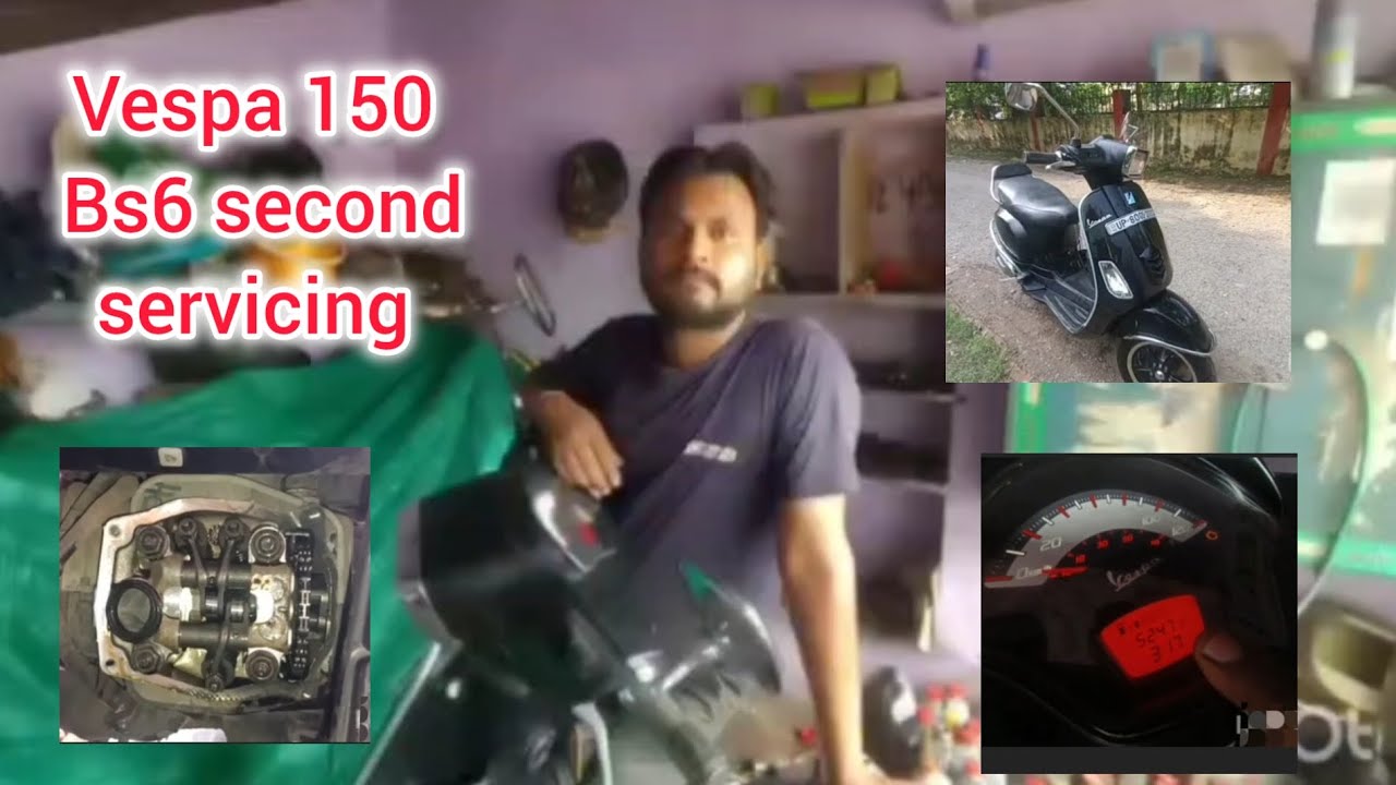 vespa 150 bs6 second service#automobile #activaservice